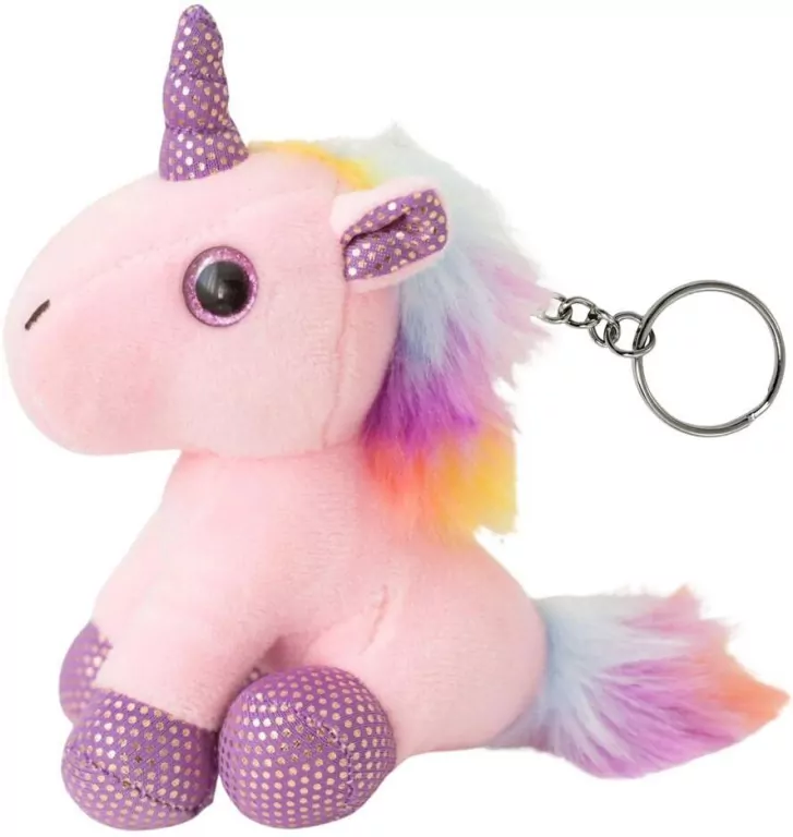 Brelok pluszowy różowy 12cm - tantis.pl