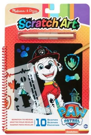 Kolorowanka zdrapywanka. Scratch Art. Marshall Psi Patrol - tantis.pl