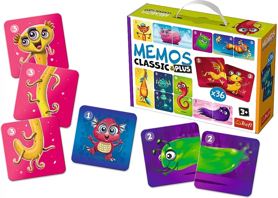 Memo Classic&Plus. Cute monsters - tantis.pl