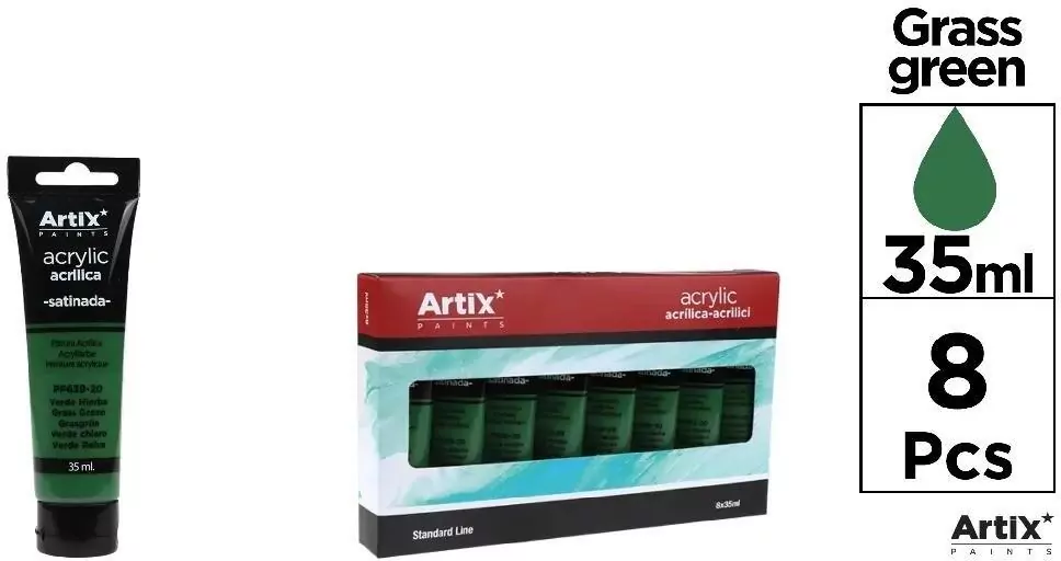 Farba akrylowa ciemnozielona 35ml - tantis.pl