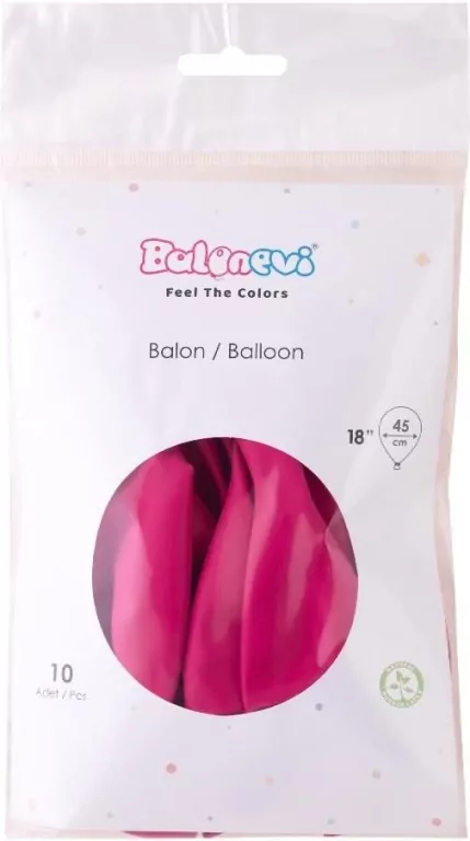 Balony lateksowe Pastel fuchsia 45cm - tantis.pl