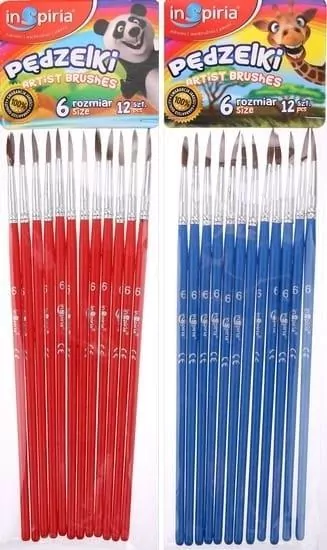 Pędzelki. Rozmiar 6 12 szt. - tantis.pl