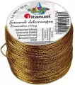 Sznurek metalizowany z rdzeniem 1.5mmx30m złoty - tantis.pl