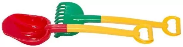 Zestaw do piasku. Łopata i grabki - tantis.pl