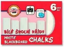 KREDA BIAŁA SZKOLNA 111504 DO TABLIC 6 SZT.
