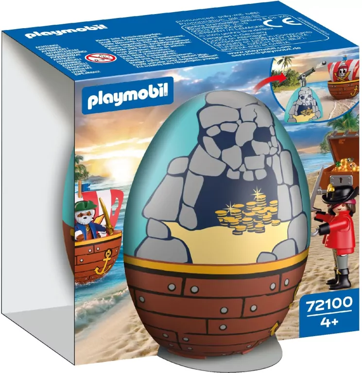 Playmobil Kreatywne jajko Piraci 72100 - tantis.pl