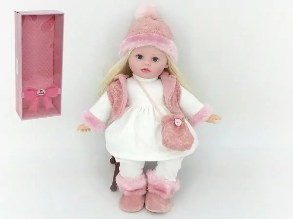 Lalka dziewczynka zima z dziękiem 40 cm w pudełku 526204 ADAR - tantis.pl