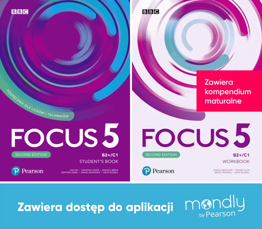 Pakiet: Focus 5 2ed SB + WB + dostęp Mondly B2+/C1 - tantis.pl