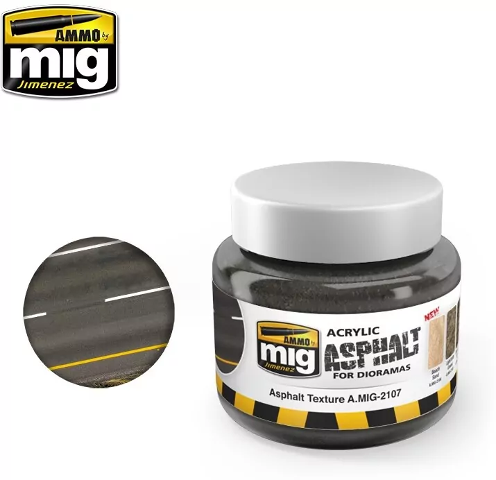 Ammo: Acrylic Mud for Dioramas - Asphalt Ground (250 ml) - tantis.pl