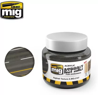 Ammo: Acrylic Mud for Dioramas - Asphalt Ground (250 ml)