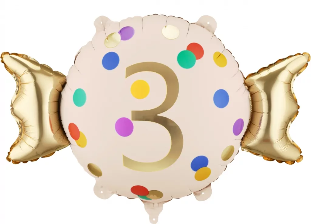 Balon foliowy Cukierek 3 61x37cm - tantis.pl