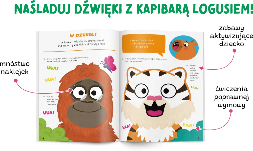 Naśladuj dźwięki. Zabawy logopedyczne - tantis.pl