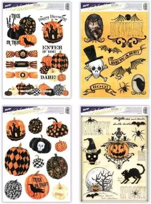 Naklejka Halloween 30x42cm MIX