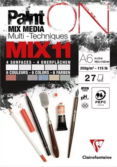 Blok A6 papierów mix11 250g 27ark - tantis.pl