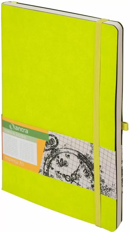 Notes A5 Kratka Impresja Limonka ANTRA - tantis.pl