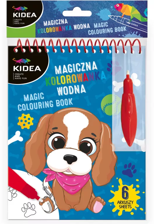 Magiczna kolorowanka wodna. Pieski - tantis.pl