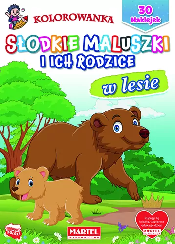 Słodkie maluszki i ich rodzice. W lesie - tantis.pl