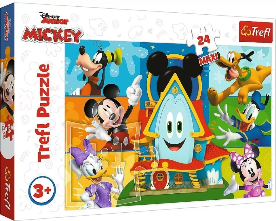 Puzzle 24 Maxi Myszki Miki i przyjaciele TREFL - tantis.pl