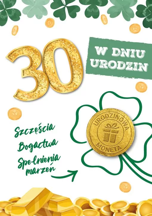 Karnet Urodziny 30 - tantis.pl
