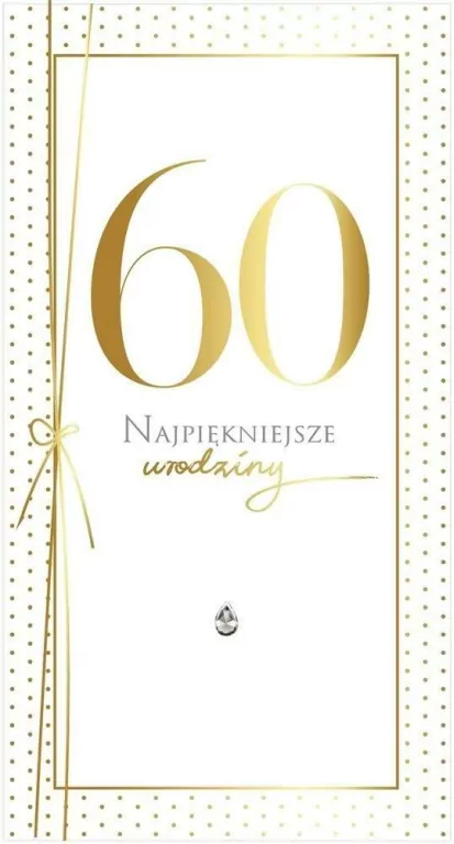Karnet Urodziny 60 - tantis.pl