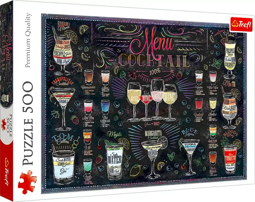 Puzzle 500. Karta drinków. 37452 - tantis.pl