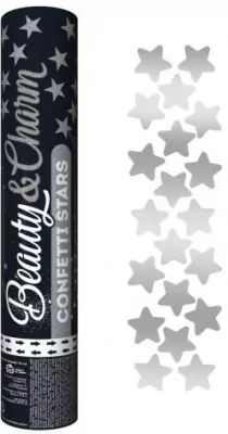 Konfetti pneumatyczne. Srebrne gwiazdki