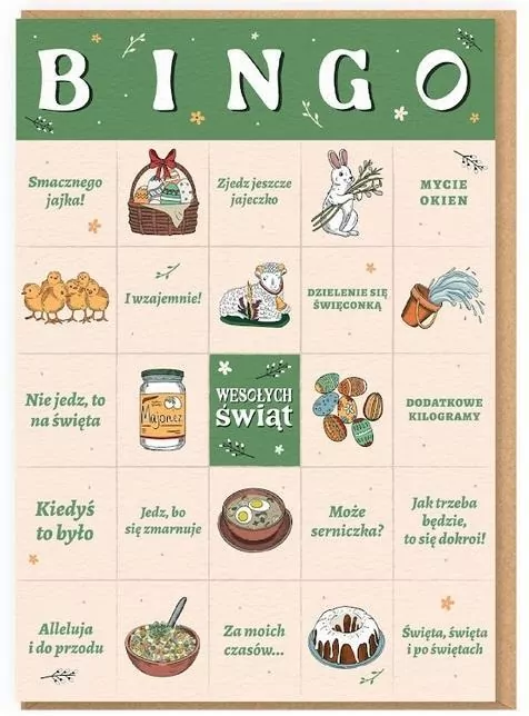 Karnet Wielkanoc - Bingo wielkanocne - tantis.pl