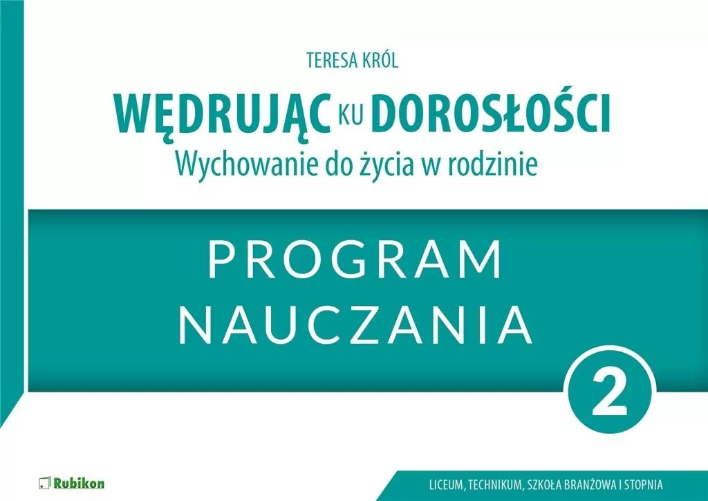 Wędrując ku dorosłości LO 2 program nauczania - tantis.pl