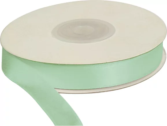 Wstążka dekoracyjna satynowa 12mm/25m miętowa - tantis.pl