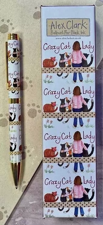 Długopis Crazy Cat Lady Kociara - tantis.pl