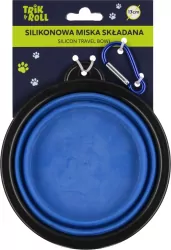 Miska silikonowa składana niebieska 13cm