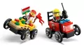 LEGO® Zestaw wyścigówek: pizza kontra wóz strażacki 60458 - tantis.pl