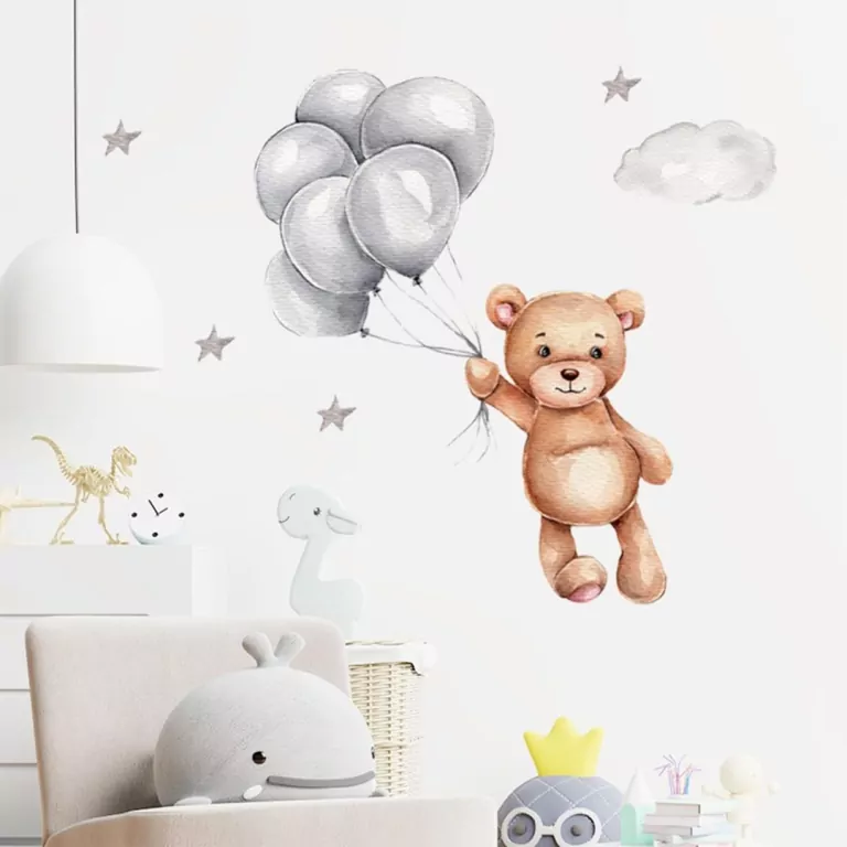Naklejki na ścianę do pokoju dziecka miś - tantis.pl