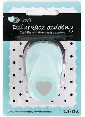 Dziurkacz ozdobny, serce falbanka 1,6cm - tantis.pl