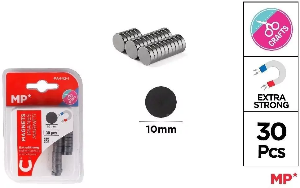 Magnesy 10mm 30szt - tantis.pl