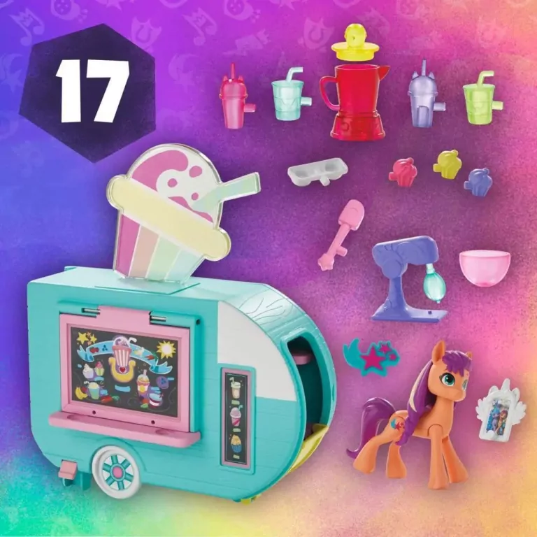 MY LITTLE PONY Sunny Starscout i ciężarówka ze Smoothie, pojazd z figurką - tantis.pl