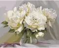 Malowanie po numerach BRUSHME 40x50cm Wyśmienita delikatność Piwonii - tantis.pl