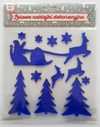 Żelowe naklejki dekoracyjne - BN Sanie