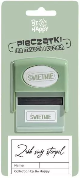 Pieczątka dla dzieci z napisem Świetnie - tantis.pl