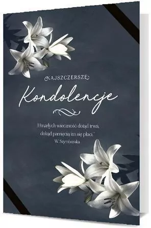Karnet B6 Kondolencje - tantis.pl
