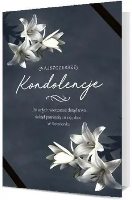 Karnet B6 Kondolencje