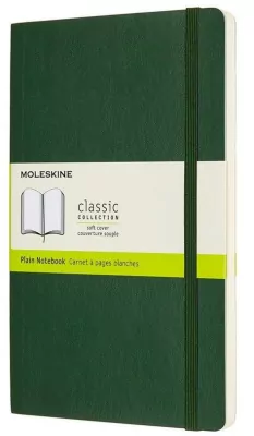 Notes 13x21 kropki myrtle green MOLESKINE