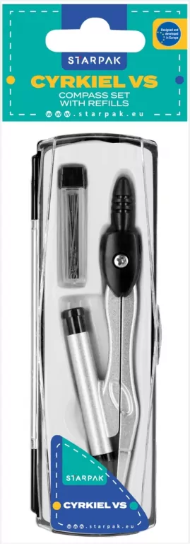 Cyrkiel metalowy + ołówek automatyczny. - tantis.pl