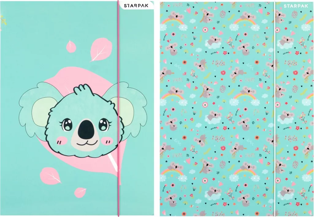 Teczka z gumką A4 Koala mix - tantis.pl