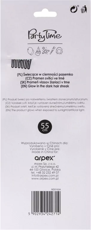 Świecące w ciemności pasemko miętowe - tantis.pl