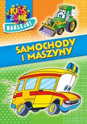 Samochody i maszyny. Kolorowanka z naklejkami