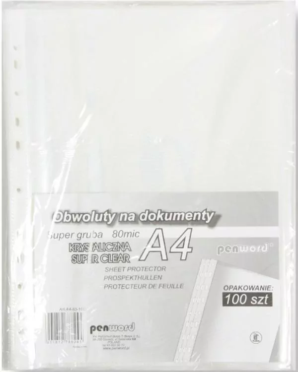 Obwoluta A4 80 mic krystaliczna - tantis.pl