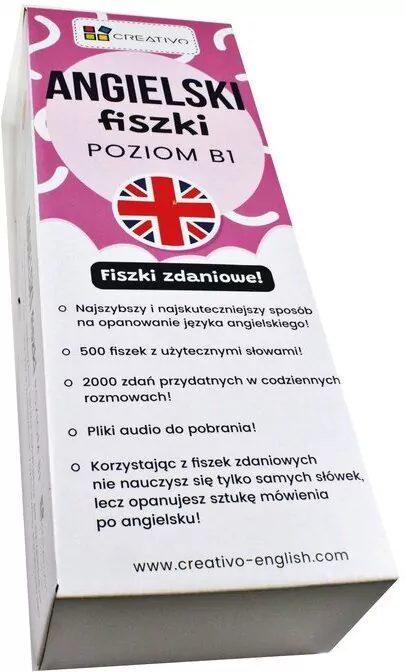 Angielski fiszki zdaniowe (poziom B1) CREATIVO - tantis.pl