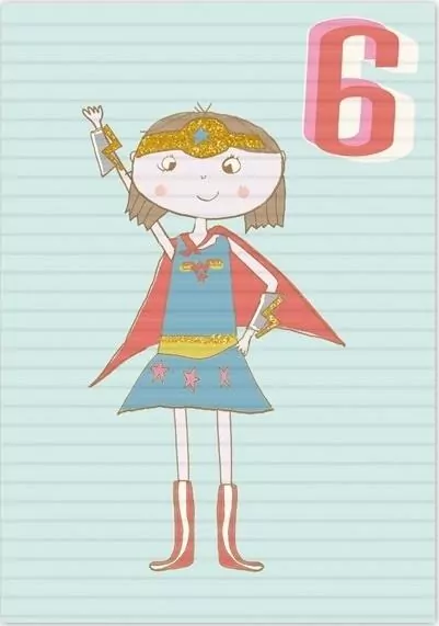 Karnet B6 z kopertą Urodziny 6 dziewczynka - tantis.pl