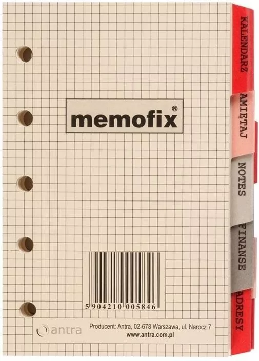 Wkład kalendarzowy 2026 A7 M - tantis.pl